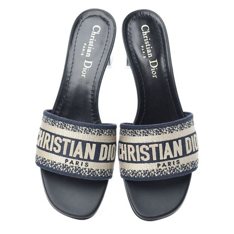 christian dior canvas sandals